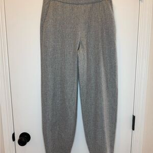 Eileen Fisher Gray Wool Lantern Pants Women's Quiet Luxury Size XS